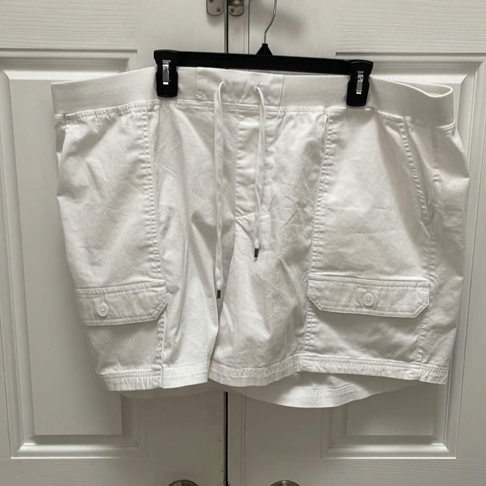 Chaps White Shorts Women Plus Size 2x